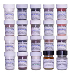 Reusche Colors 2300 Traditional Glass Stainers Sample Kit; 17 Colors