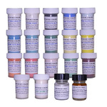 Reusche Colors 2400 Traditional Glass Stainers Sample Kit; 16 Colors